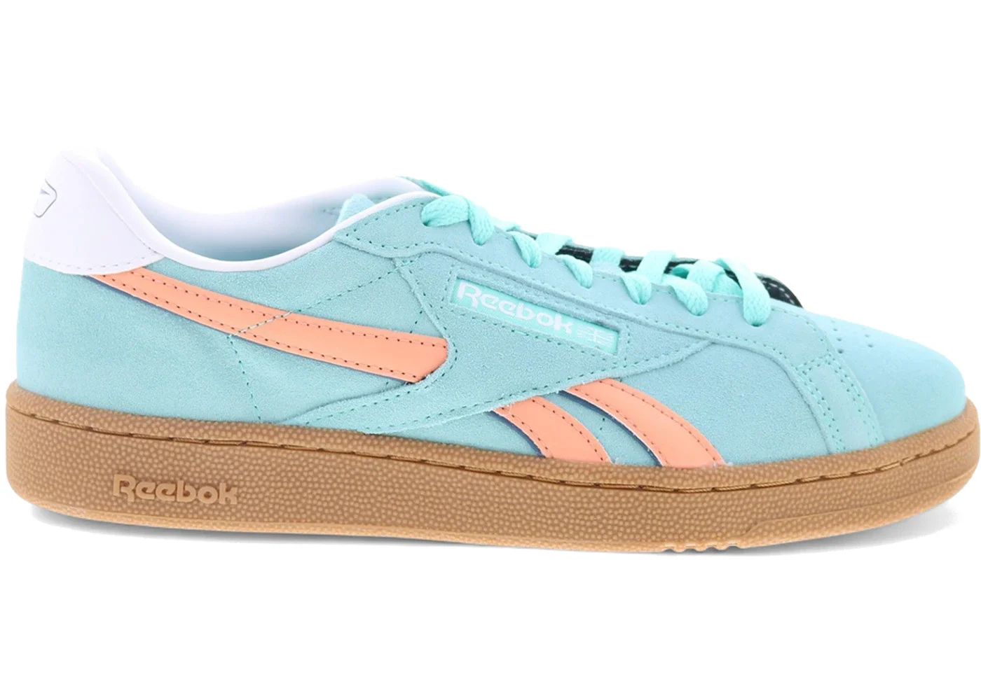 Reebok Club C Grounds UK AI Aqua Sunkissed Orange Gum - 1