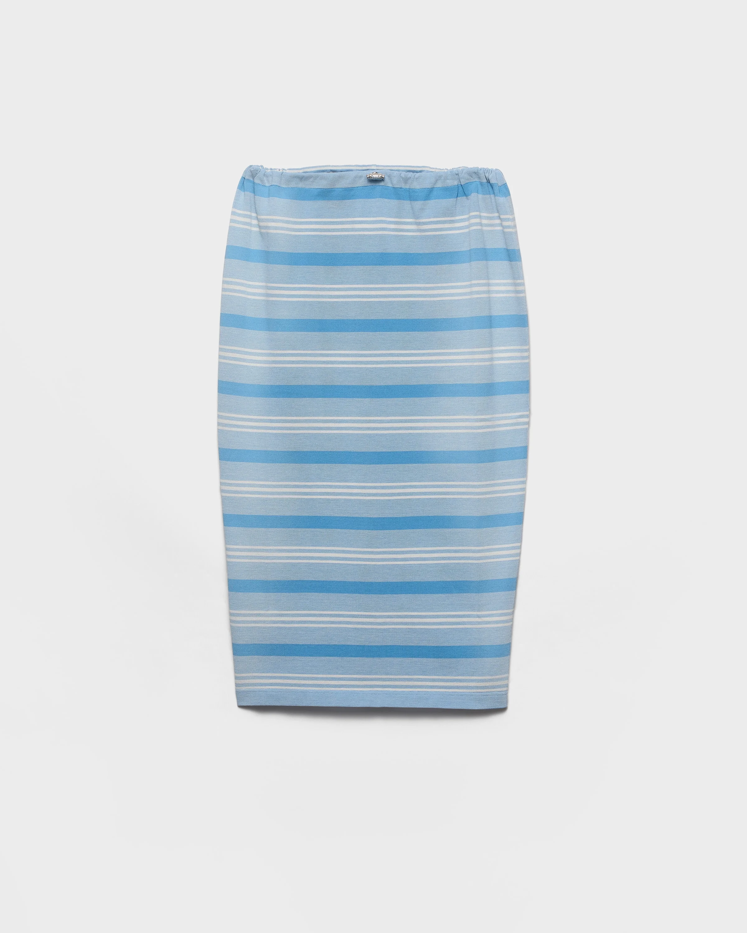 Bayadere print piqué skirt - 1