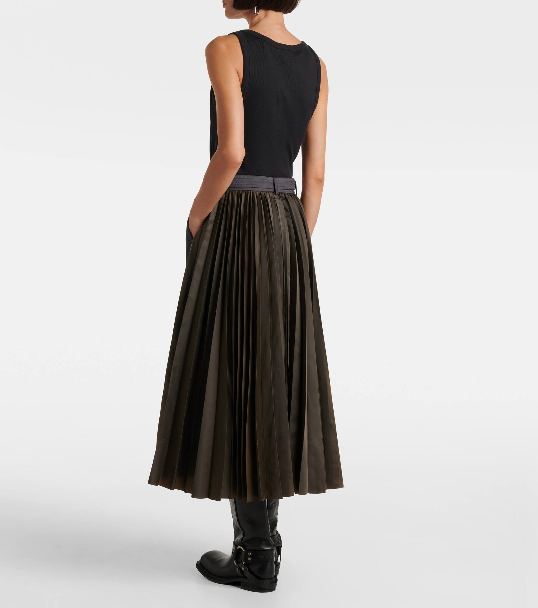 Paneled midi skirt - 3