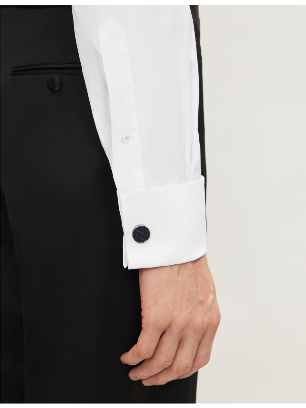 Slim-fit cotton evening shirt - 6