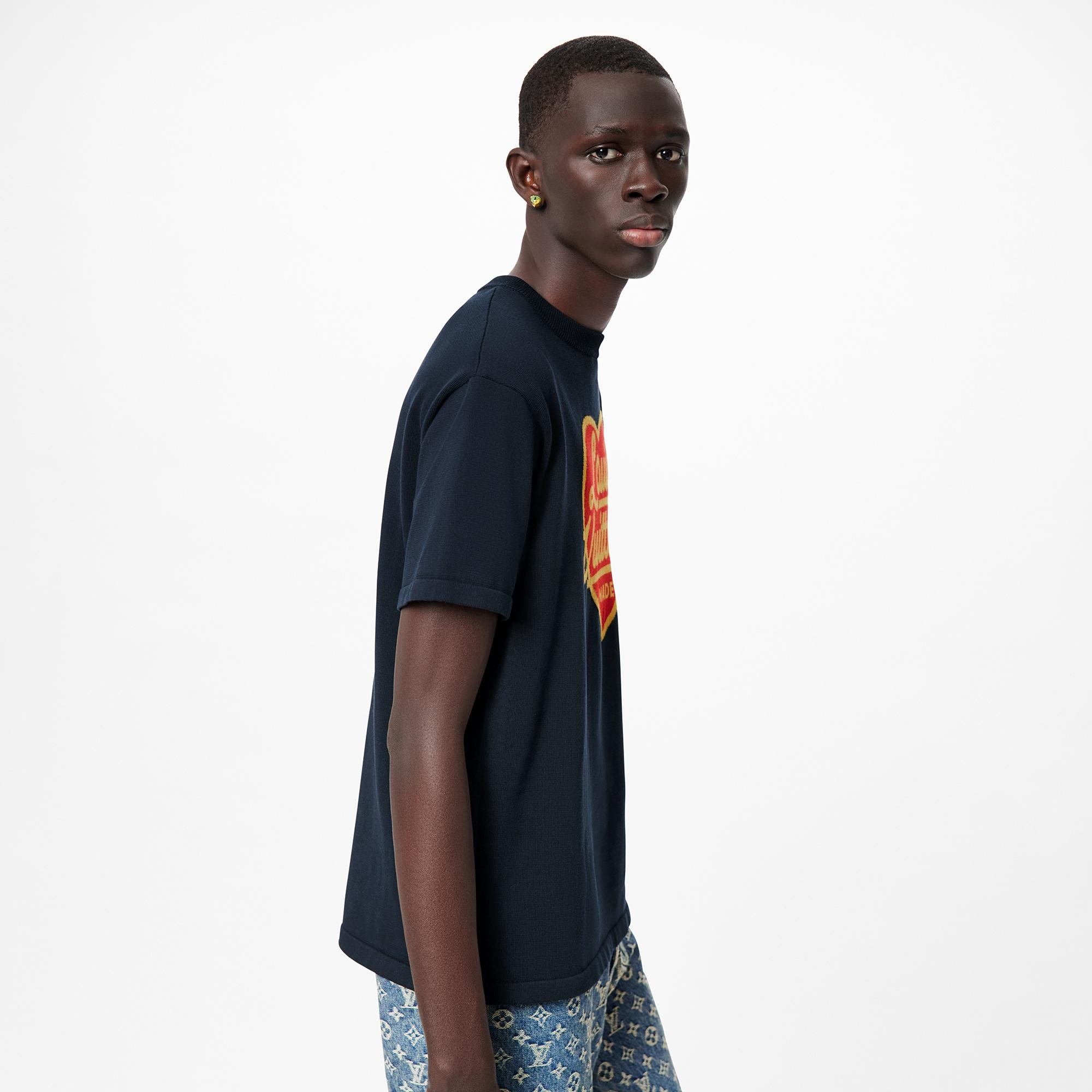 Louis Vuitton Intarsia Jacquard Heart Crewneck | REVERSIBLE Louis Vuitton Intarsia Jacquard Heart Crewneck | REVERSIBLE