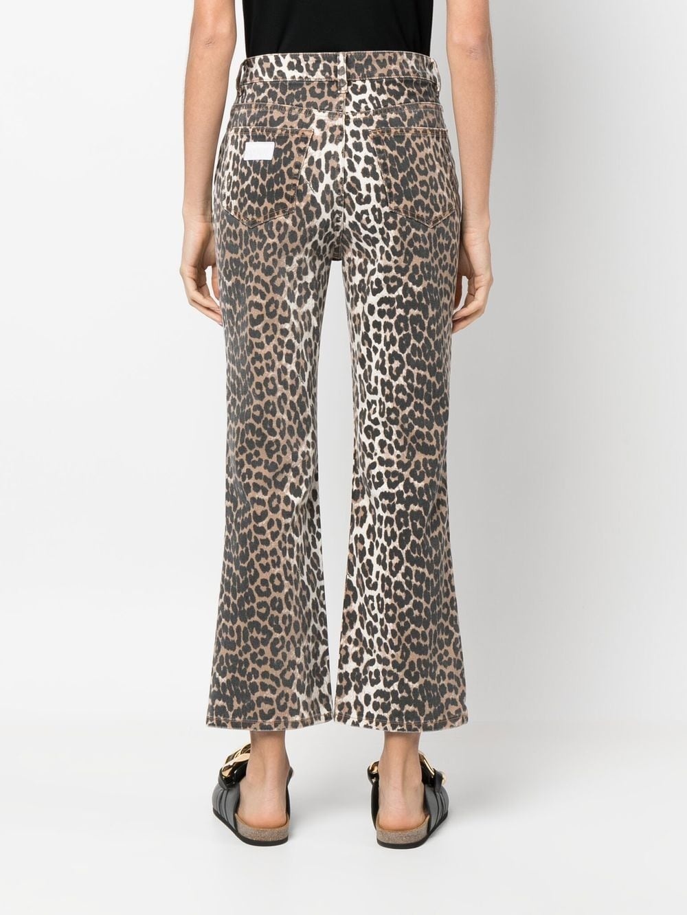 Betzy leopard cropped jeans - 4