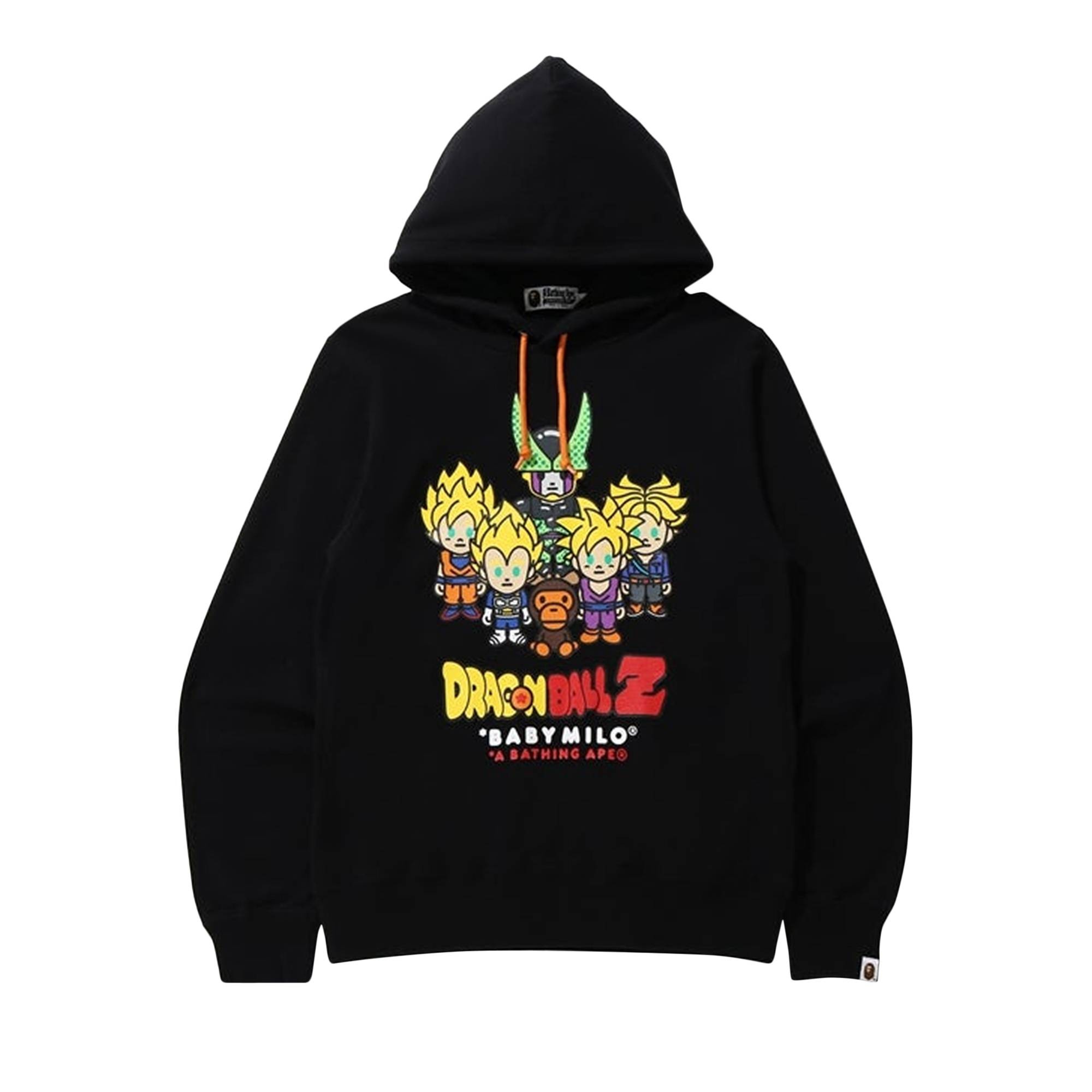 BAPE x Dragon Ball Z Baby Milo Super Saiyan & Cell Pullover Hoodie 'Black' - 1