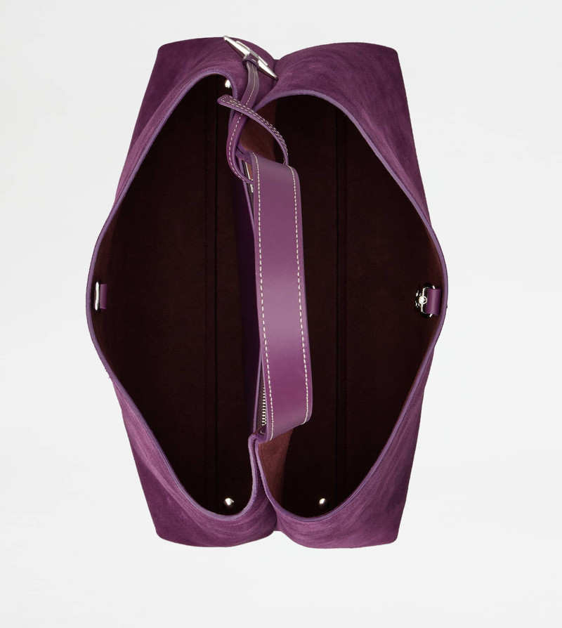 TOD'S BAG IN SUEDE MEDIUM - VIOLET 3