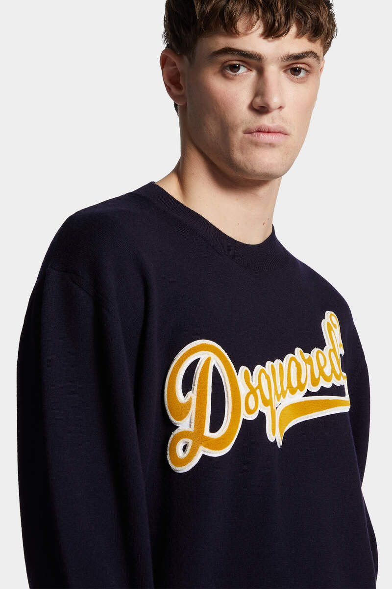 DSQUARED2 PATCH KNIT SWEATER - 5