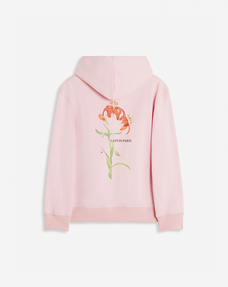 Lanvin CLASSIC FIT PRINTED HOODY IN COTTON FLEECE outlook