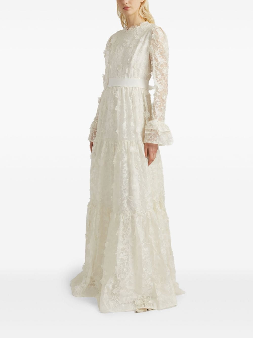 Alvaro floral-cutwork silk-organza gown - 4