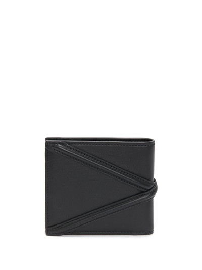 Alexander McQueen logo-plaque leather wallet outlook