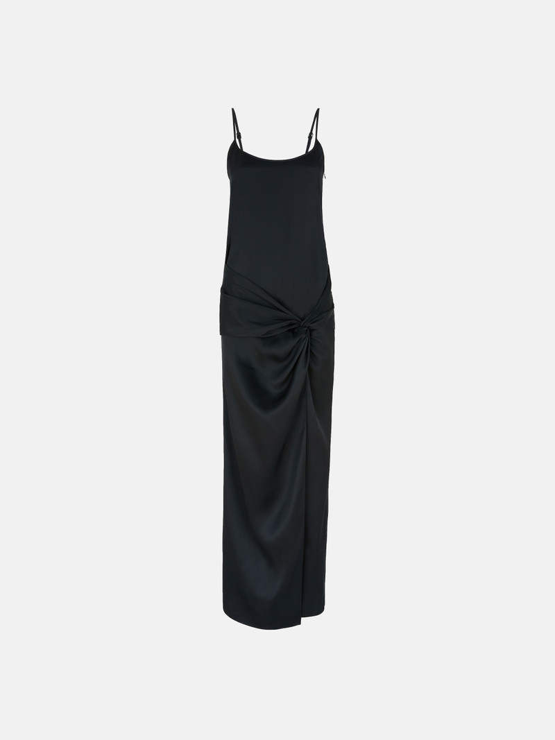 BLACK MIDI DRESS - 1