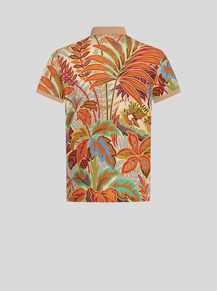 POLO SHIRT WITH PEACOCK PRINT - 5