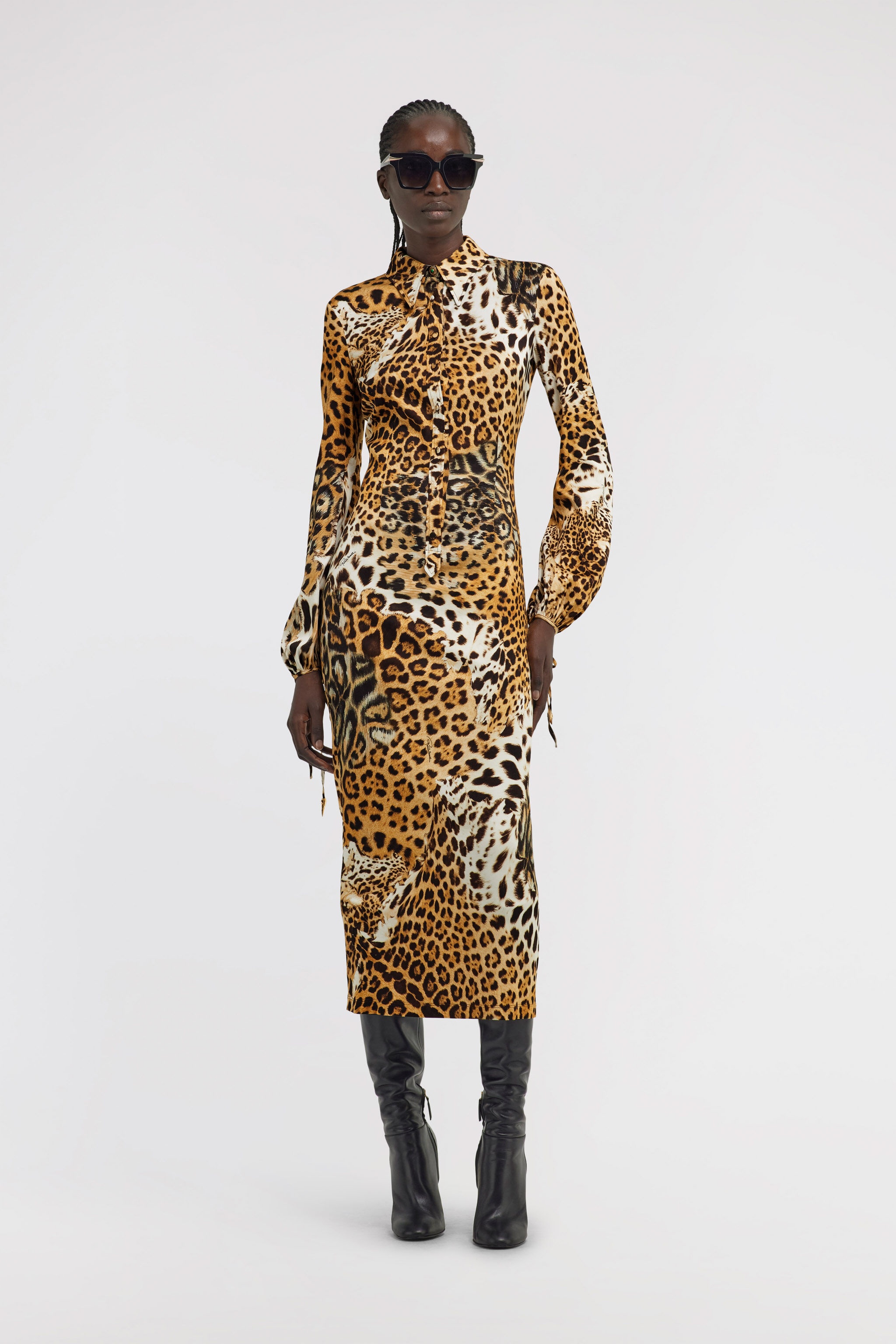Leopard Print Midi Dress - 2