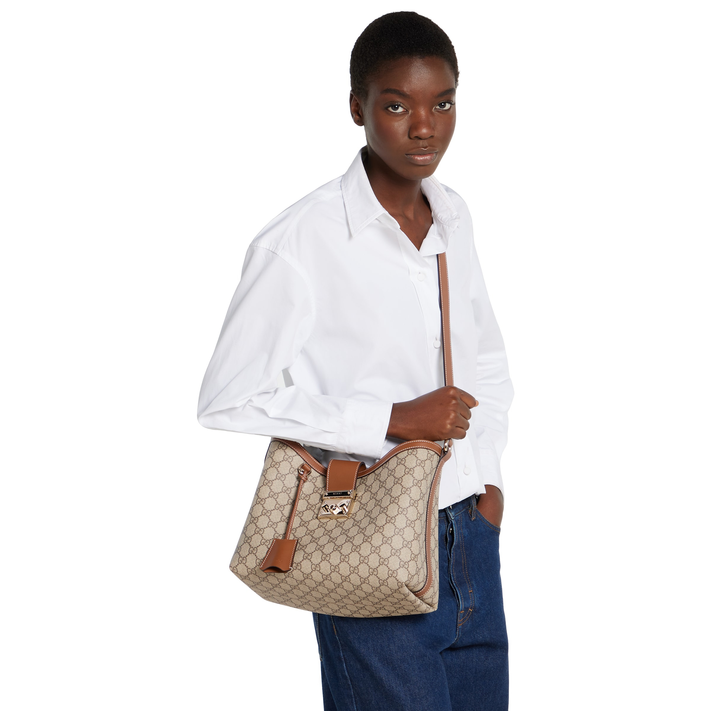 Padlock large shoulder bag - 4