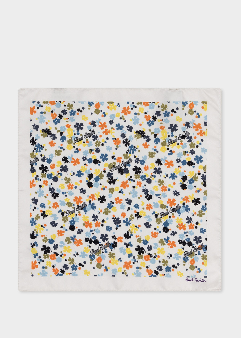 Ditsy Floral Silk Pocket Square 1