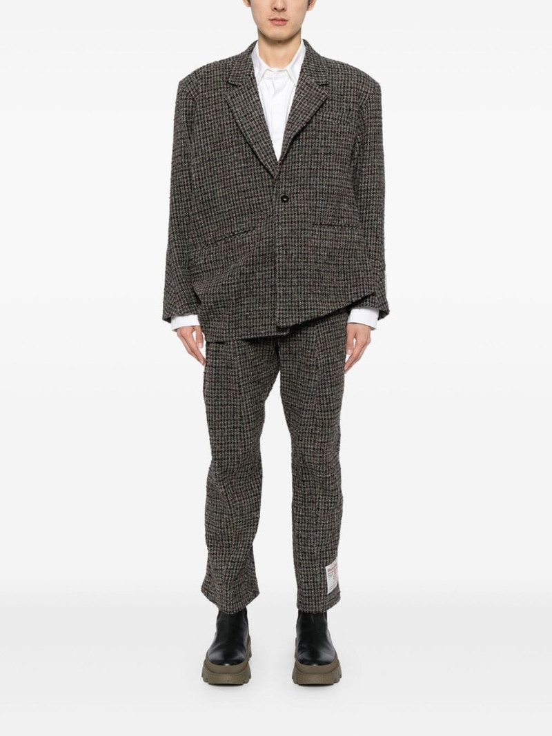 doublet Zombie Silhouette tweed trousers outlook