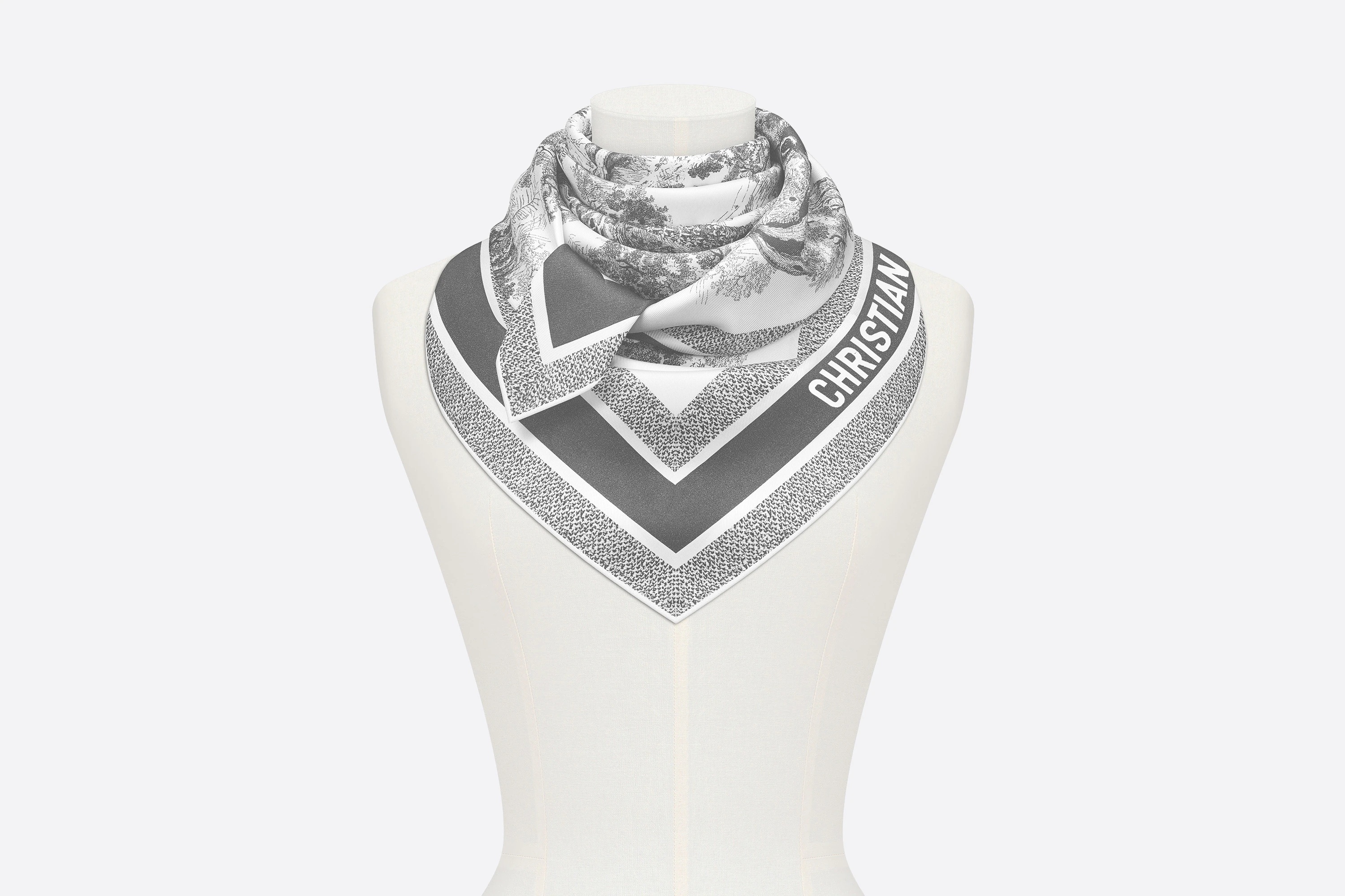 Toile de Jouy Sauvage Square Scarf - 4