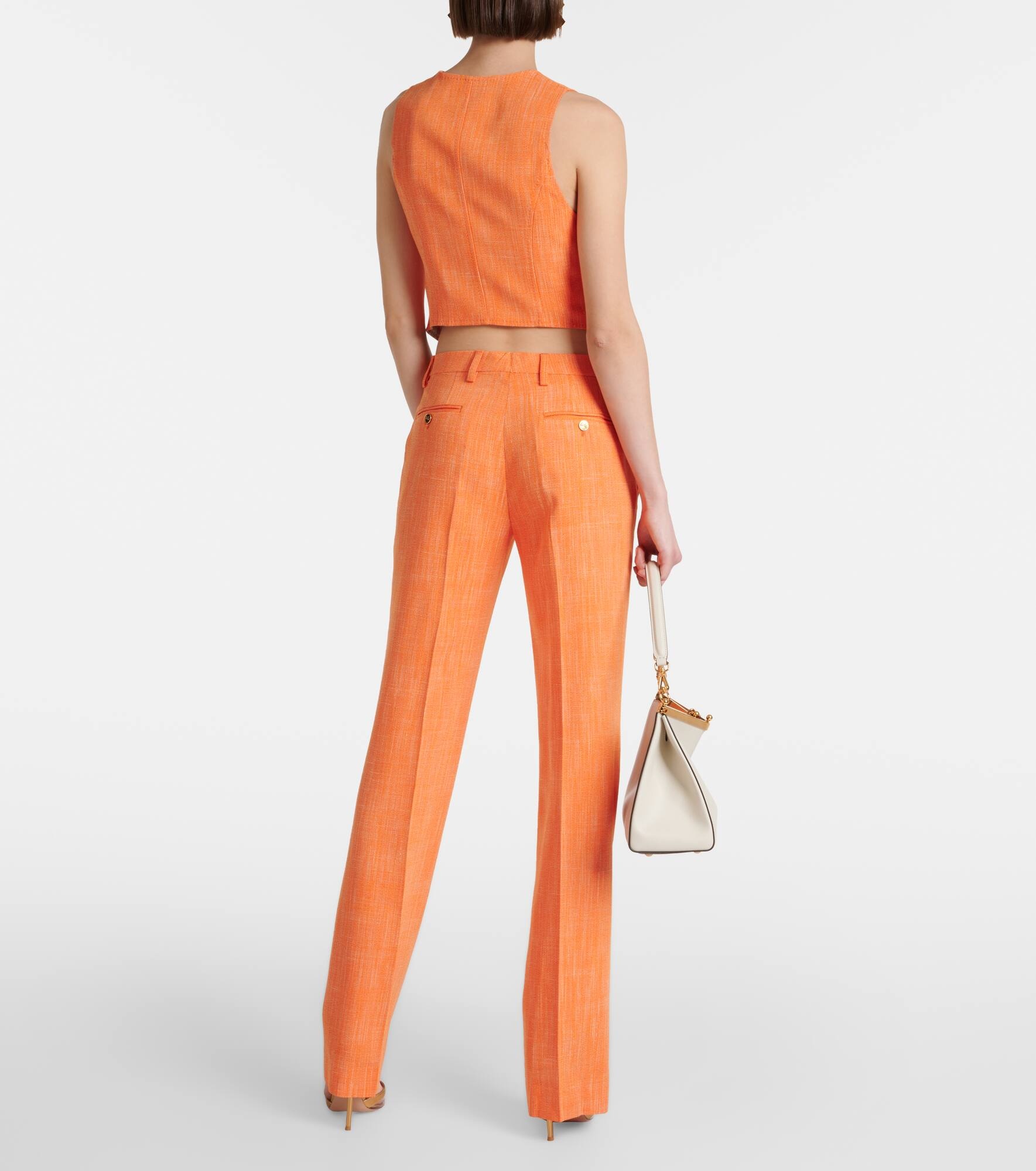 High-rise straight pants - 3