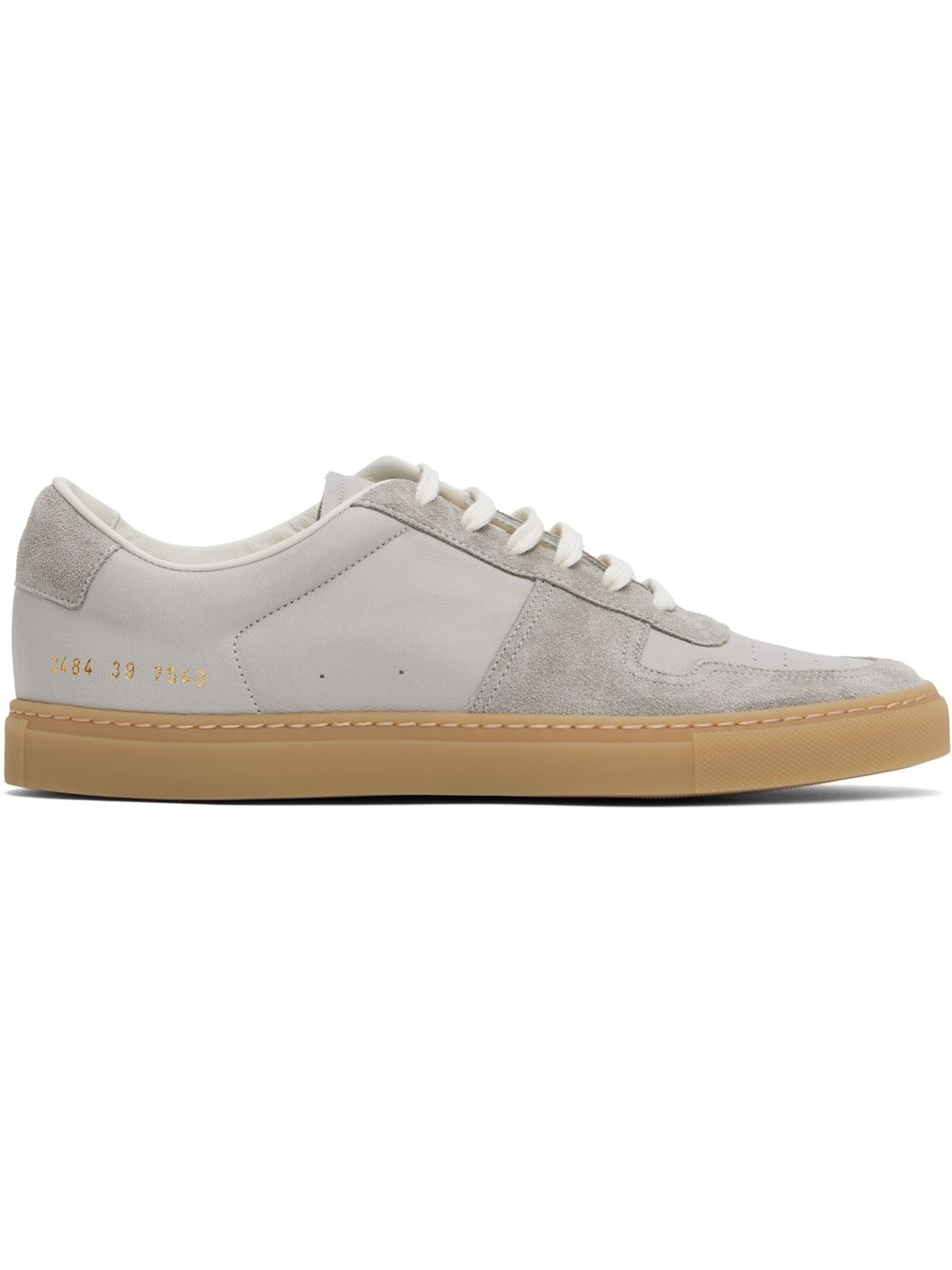 Gray BBall Duo Slim Sneakers - 1