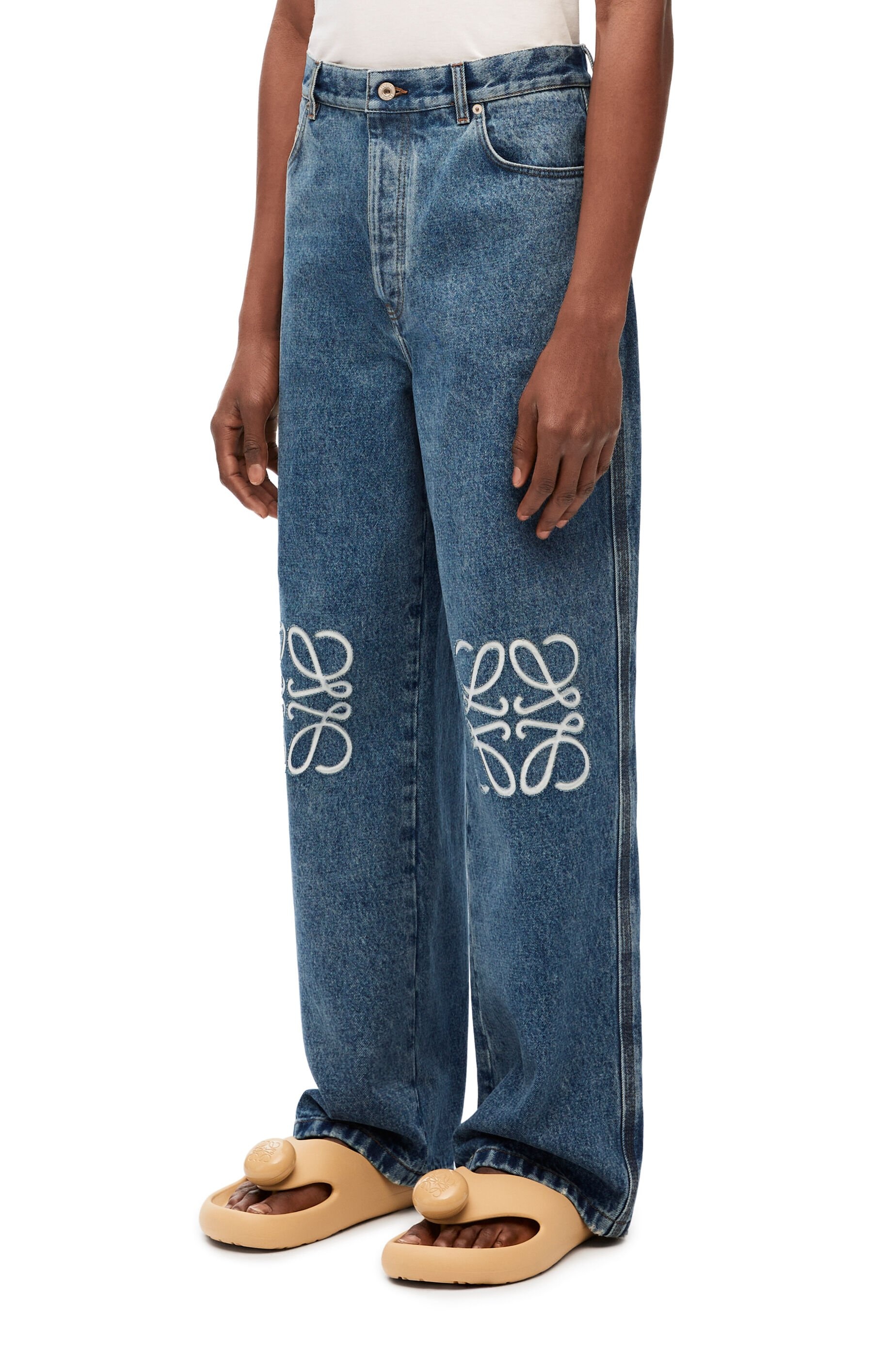 Anagram baggy jeans in denim - 3