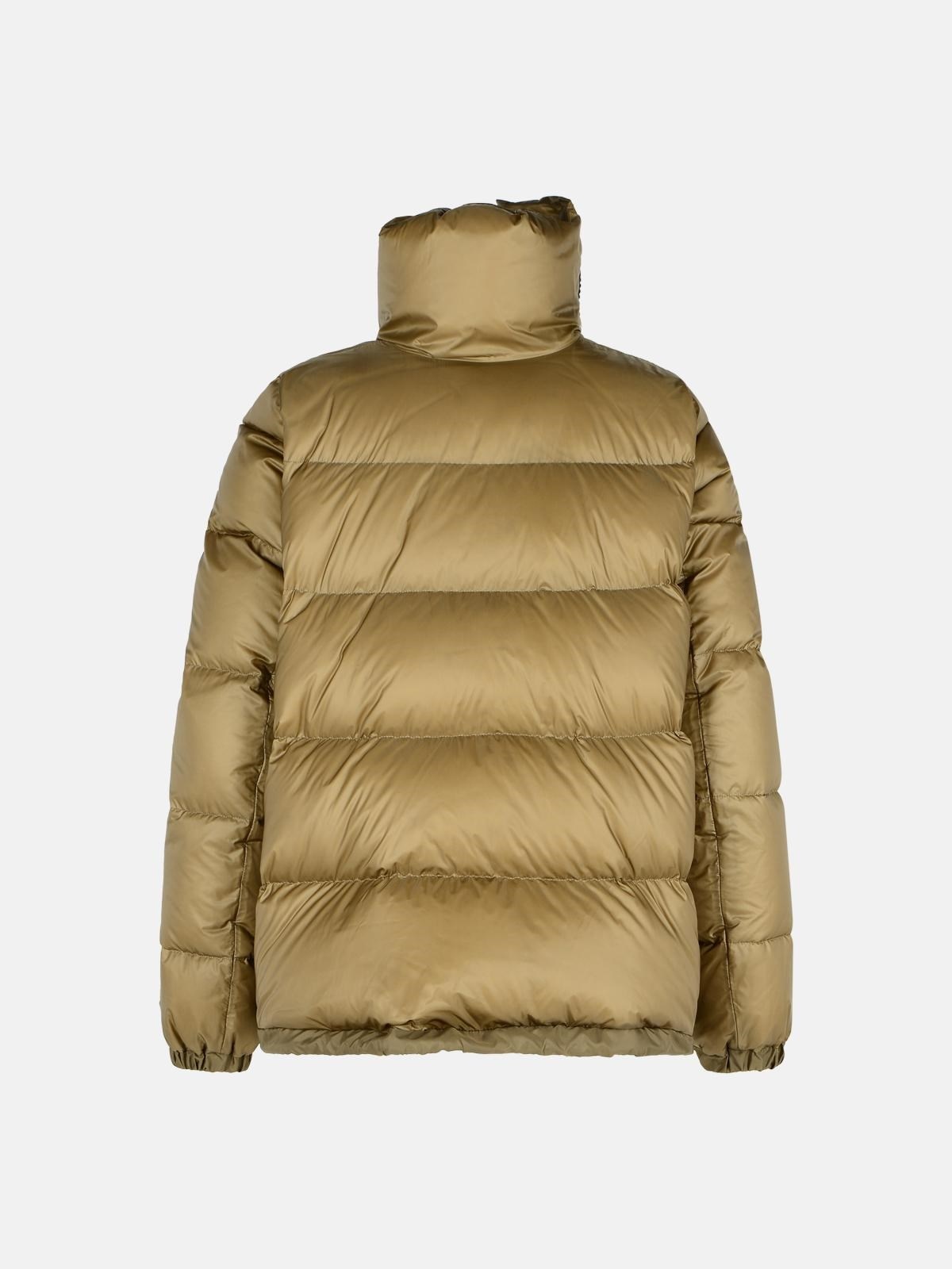 BEIGE POLYAMIDE DOWN JACKET - 3