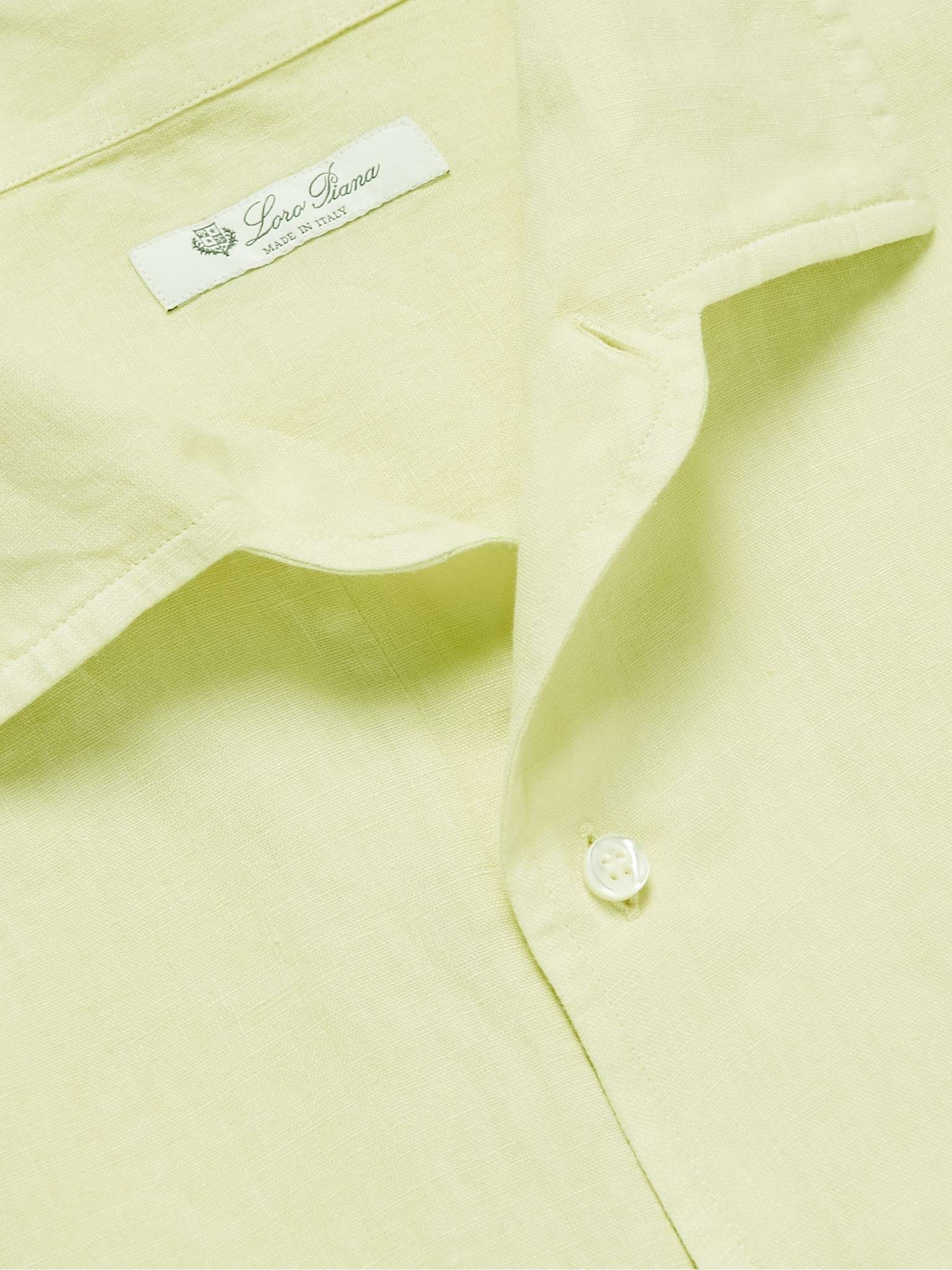 Andre Linen Half-Placket Shirt - 5