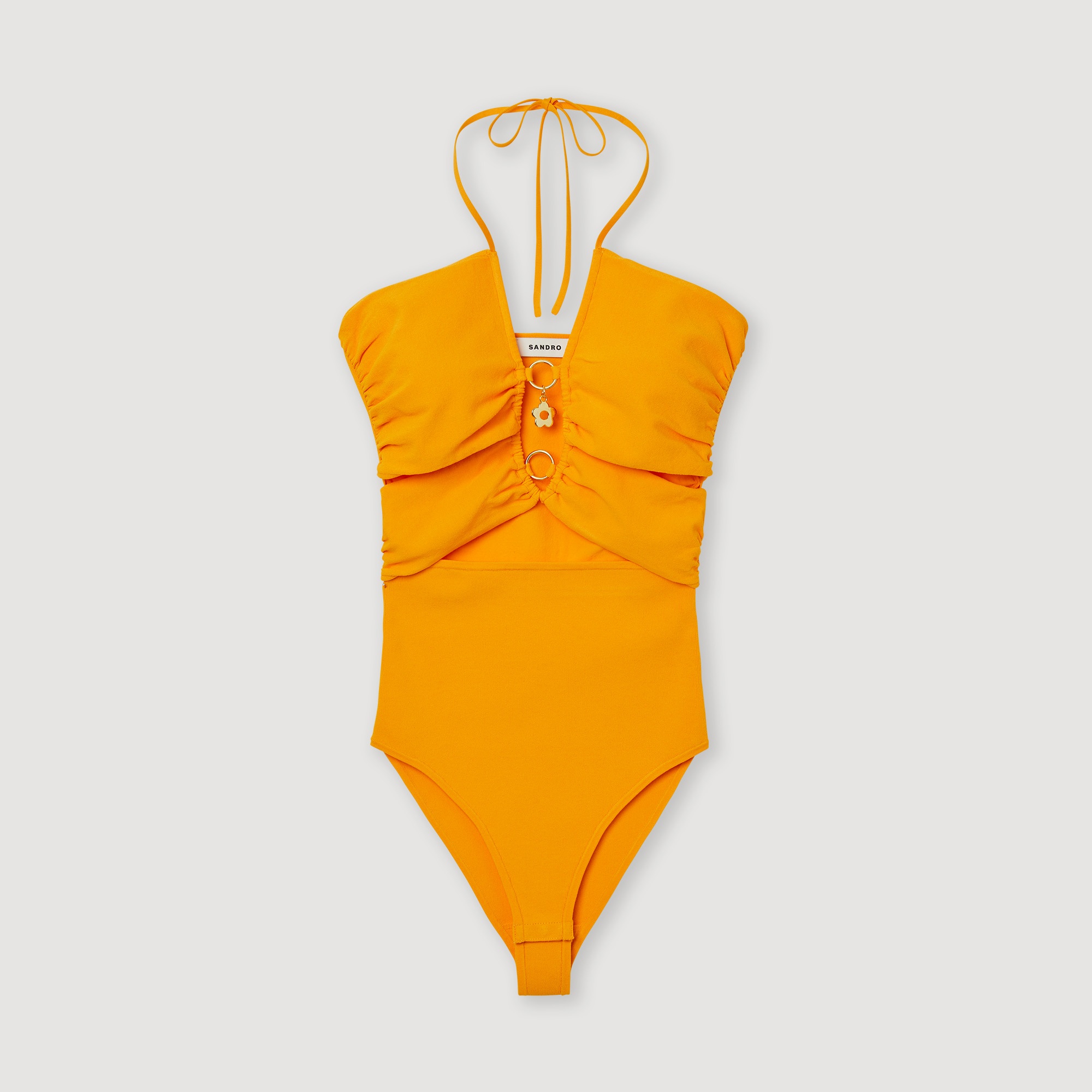 Knit bodysuit with ring details - 1