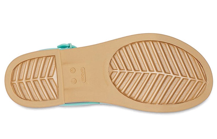(WMNS) Crocs Tulum Sandals Green 206107-3U3 - 6