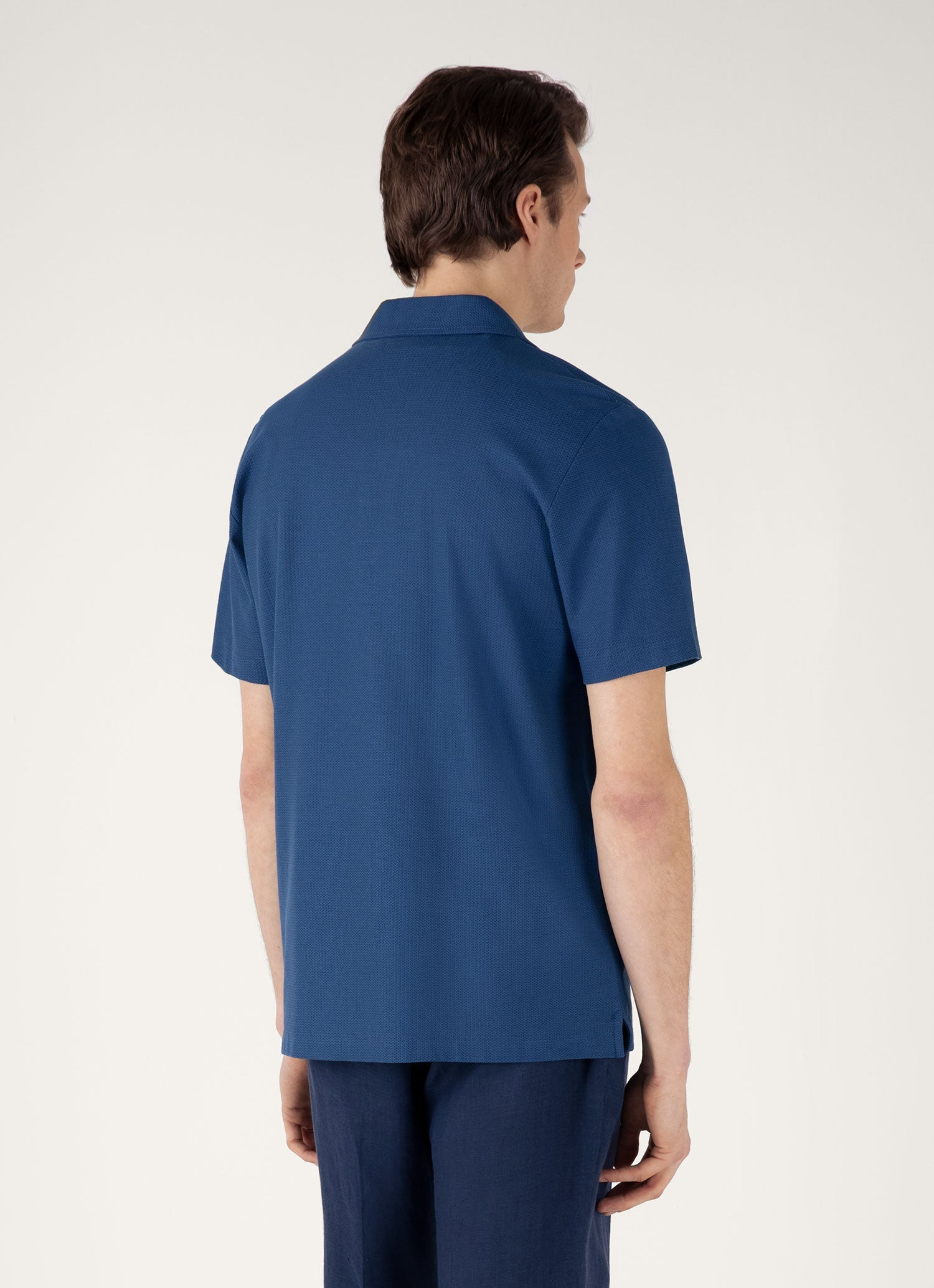 Short Sleeve Textured Jersey Shirt - 5