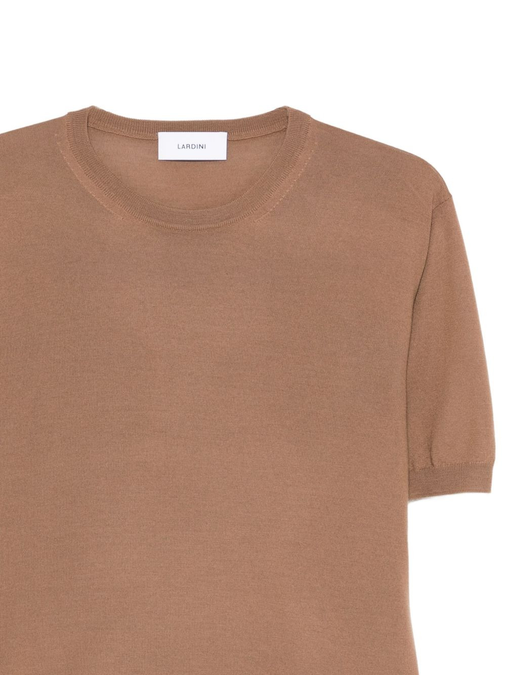 short-sleeve fine-knit T-shirt - 3