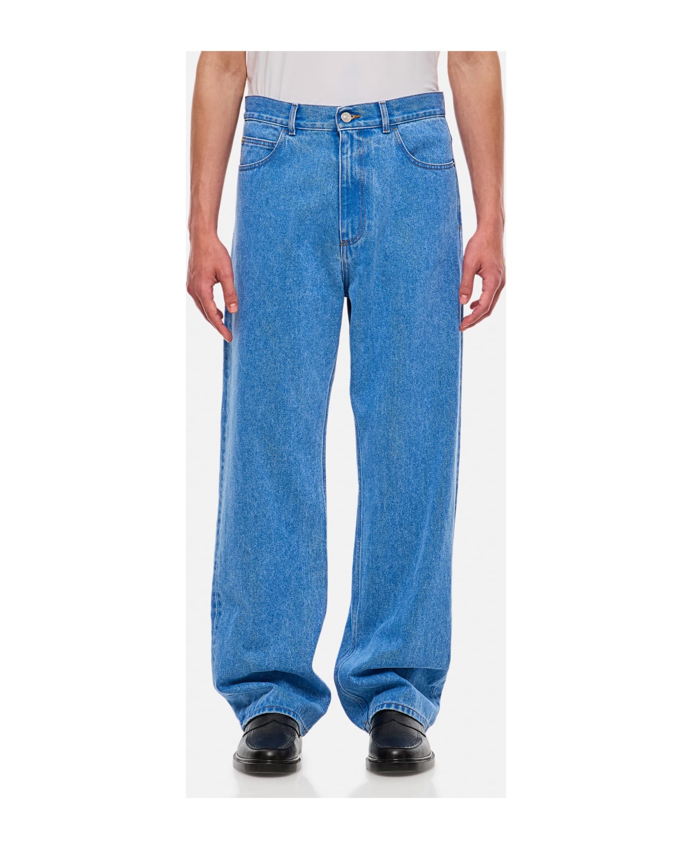 Cotton Denim Trousers - 4