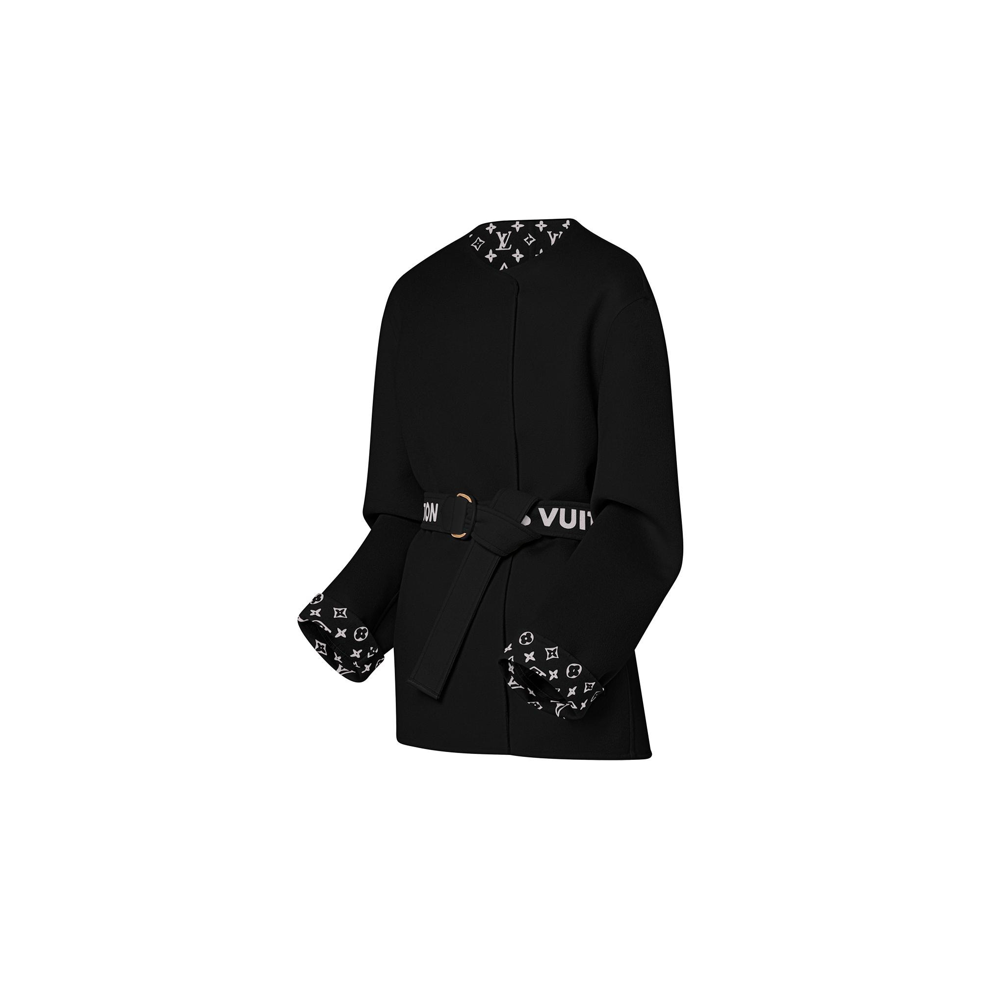 Signature Short Double Face Wrap Coat - 2