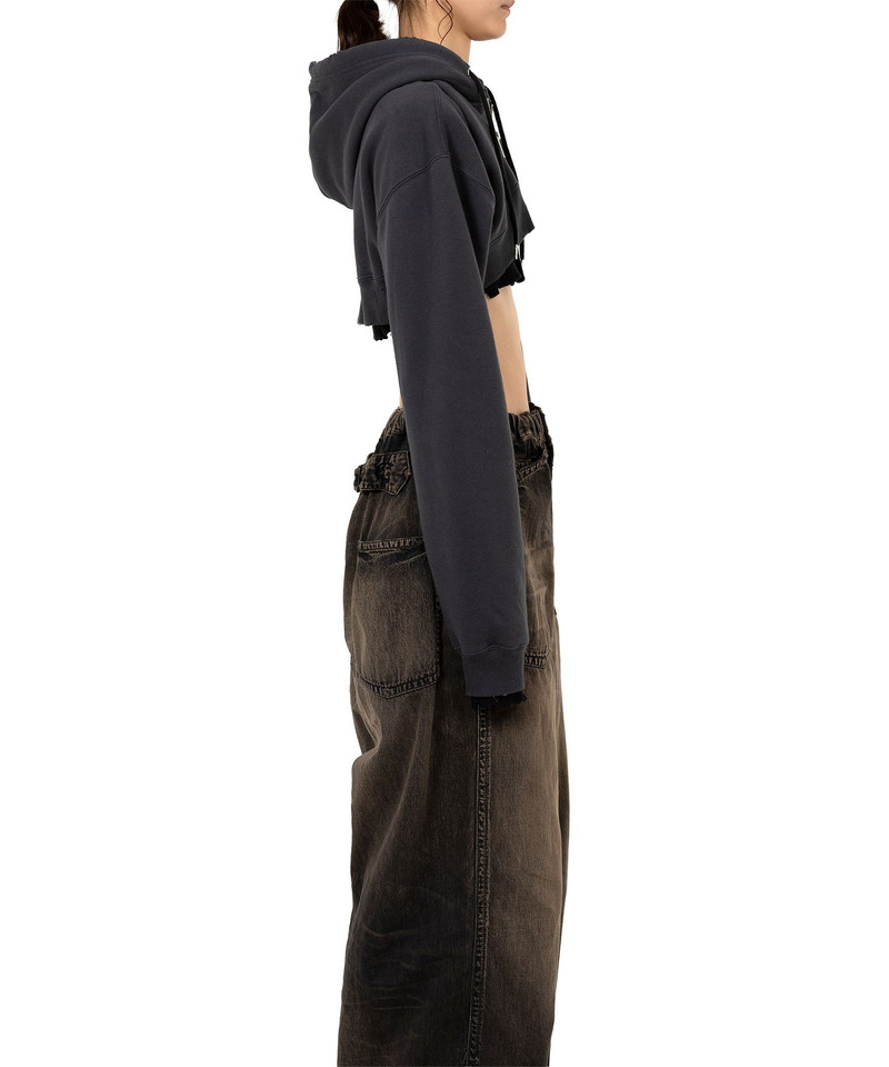Layered Cropped Zip-up Hoodie 6