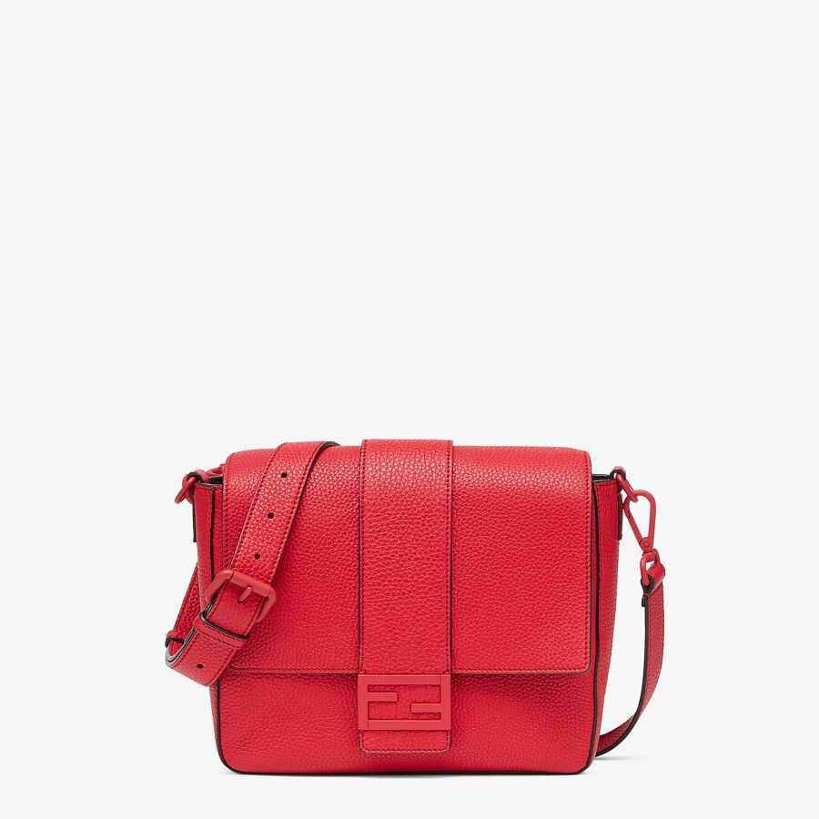 Red leather bag - 1