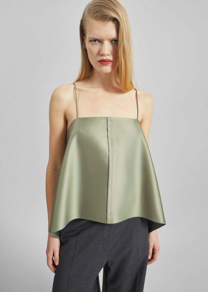 By Malene Birger Trinola Top - Deep Lichen Green 4