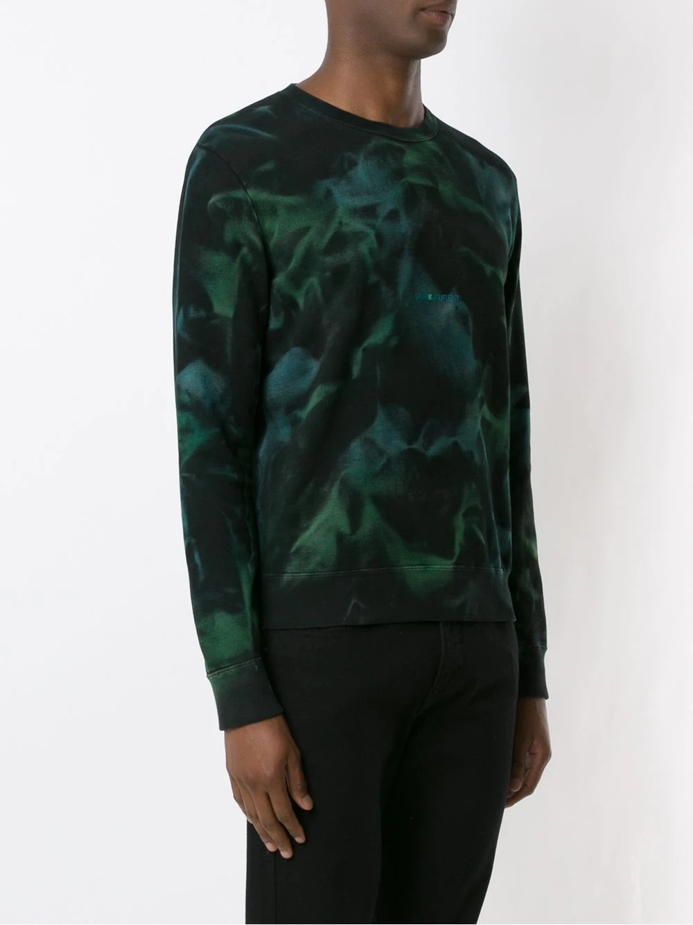 abstract-print long-sleeve jumper - 3