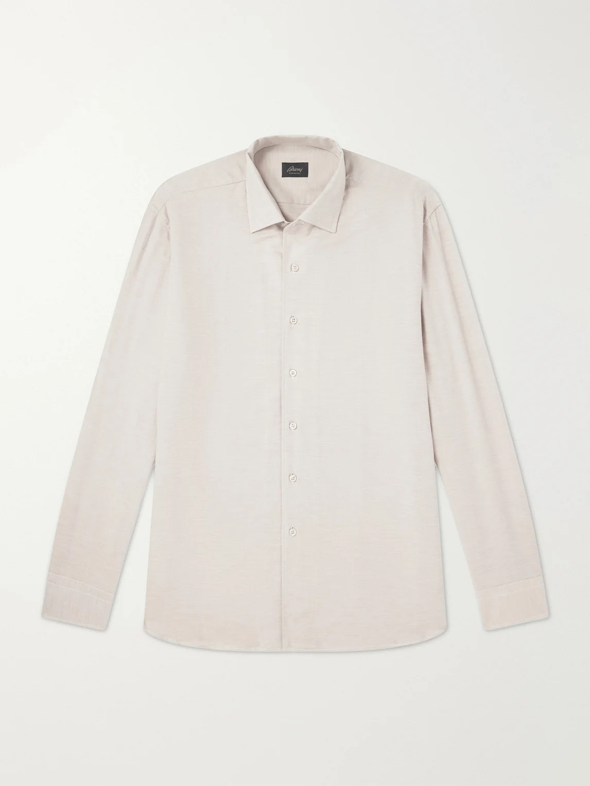 Marcello Cotton and Cashmere-Blend Shirt - 1