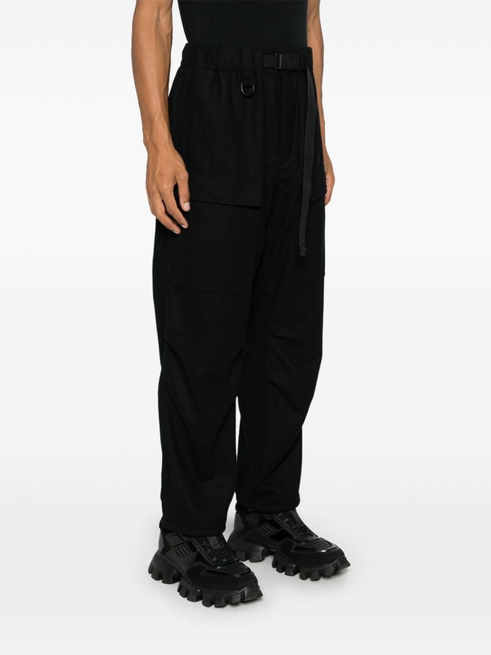 flannel cargo trousers - 4