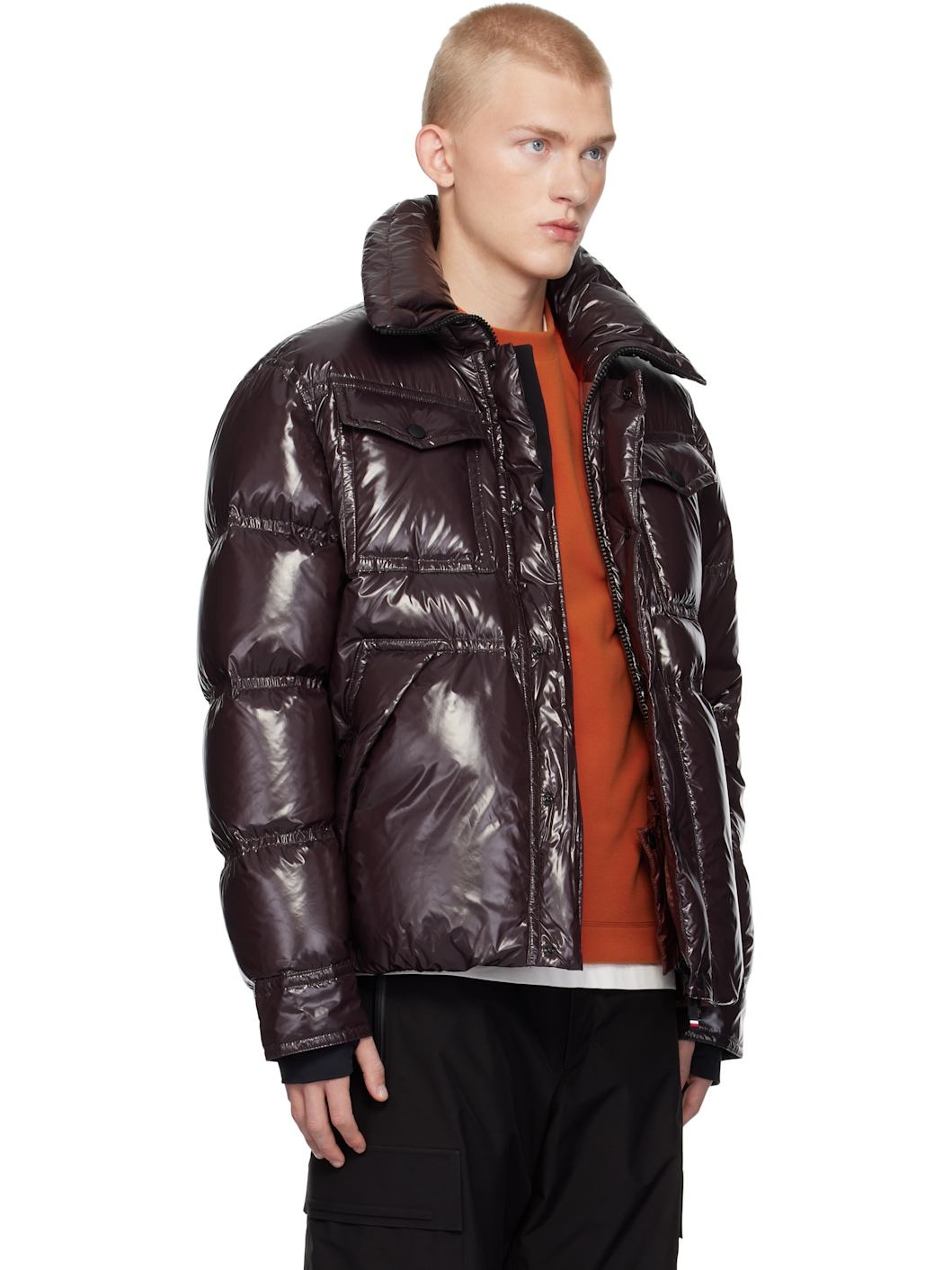 Brown Tecka Shirt Down Jacket - 2
