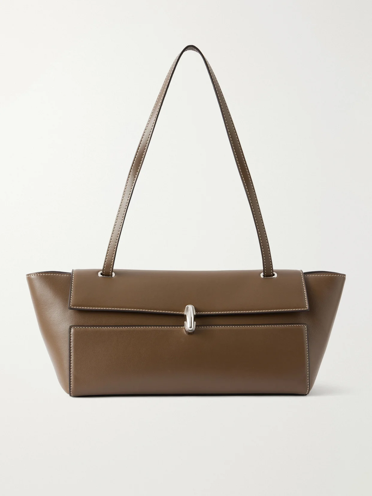 Symmetry Trapeze Leather Shoulder Bag - 1