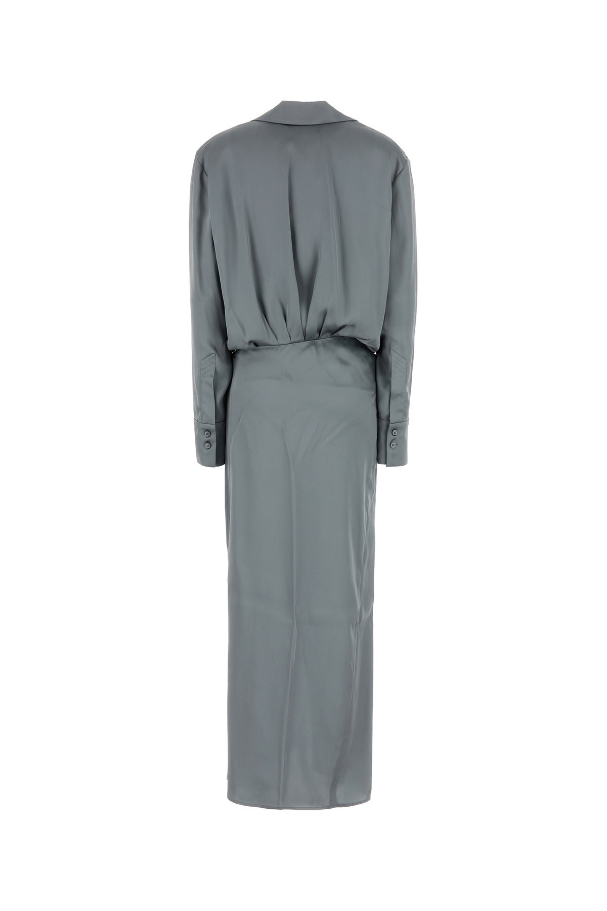 Dark grey satin dress - 2