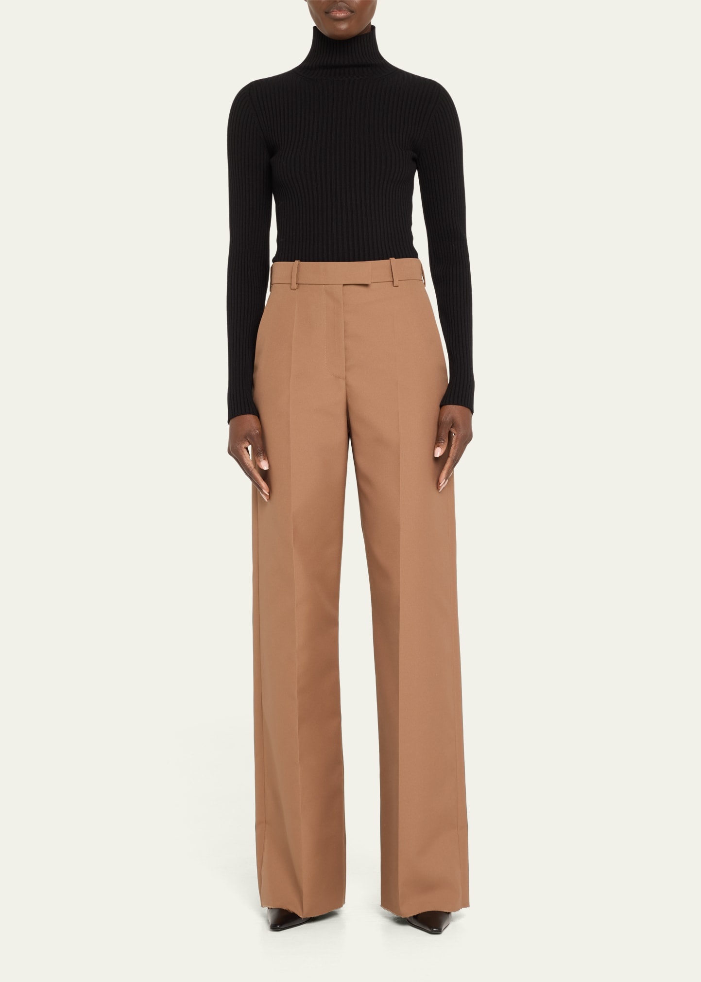 Ribbed Wool Turtleneck - 2
