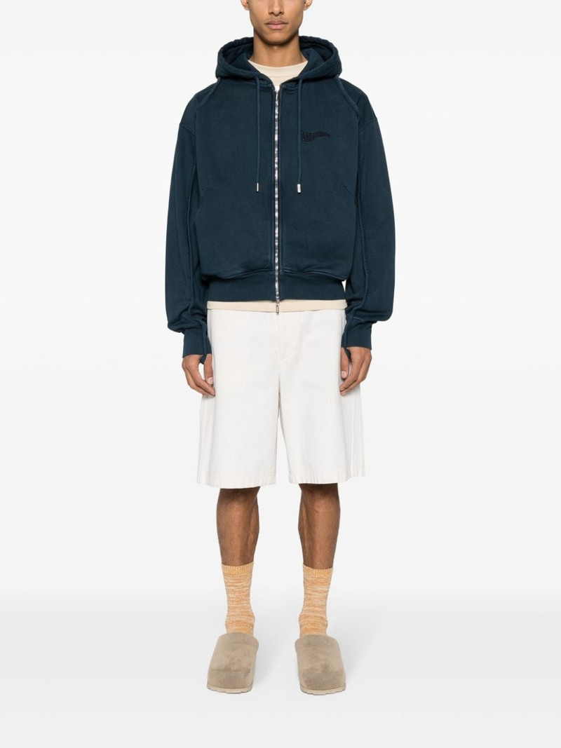 JACQUEMUS Le Sweater Camargue ZippÃ© zip-up hoodie outlook