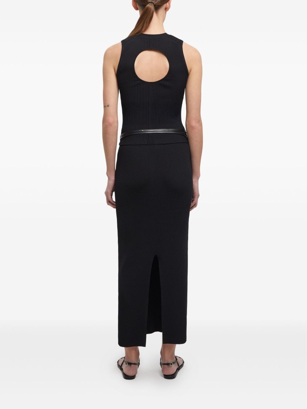 ribbed high-waisted skirt - 3