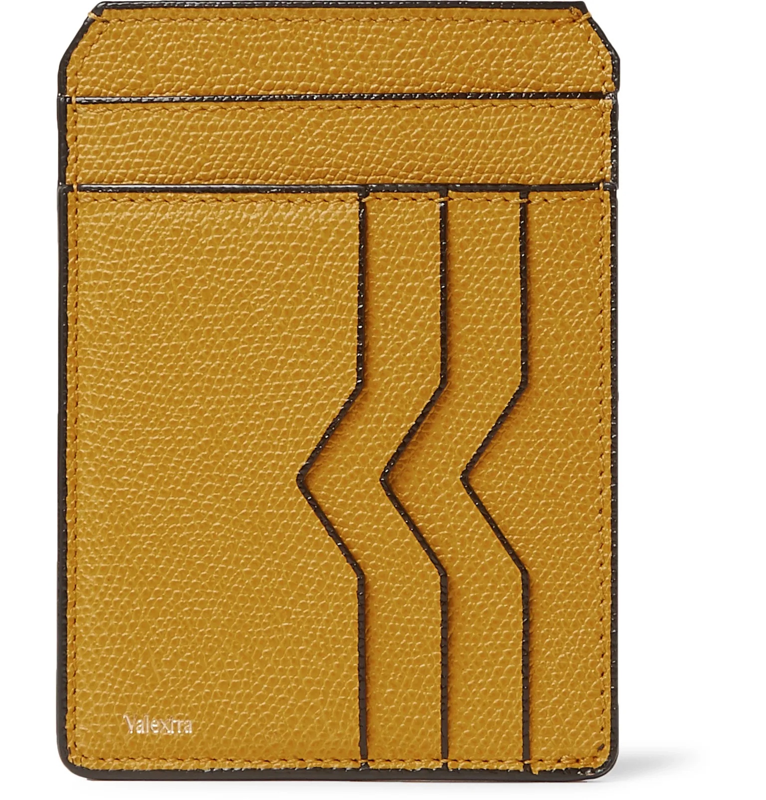 Pebble-Grain Leather Cardholder - 1