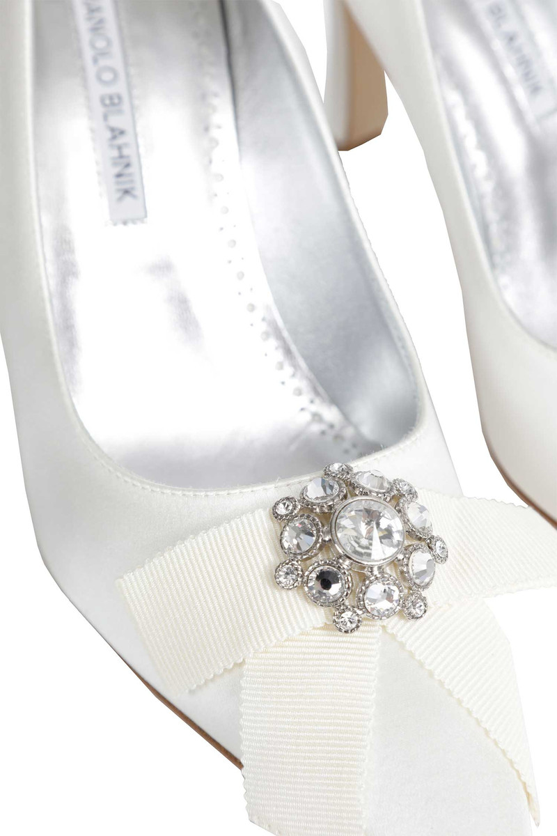 Apius Satin Jewel Embellished Pumps 7