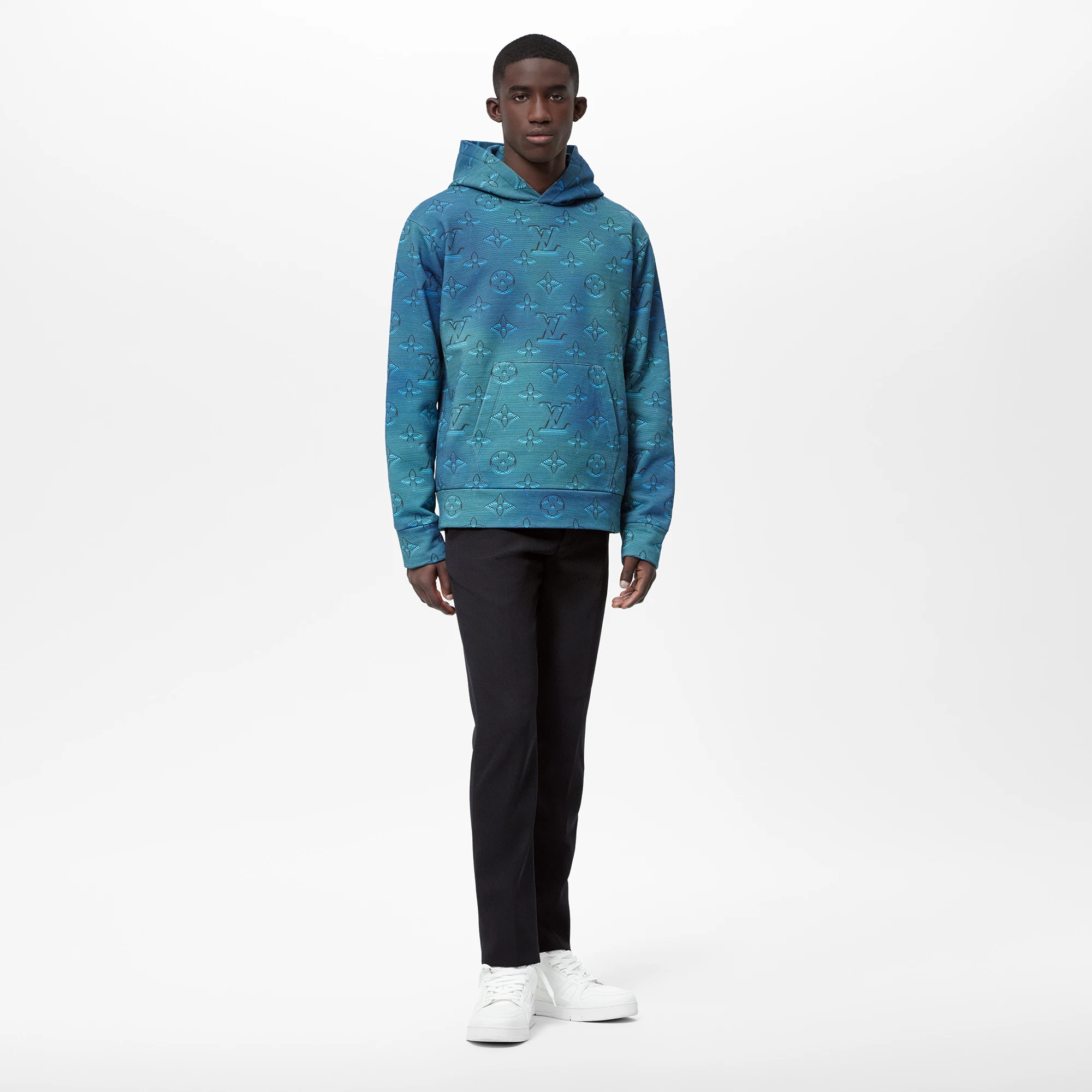 Printed Allover Hoodie - 4