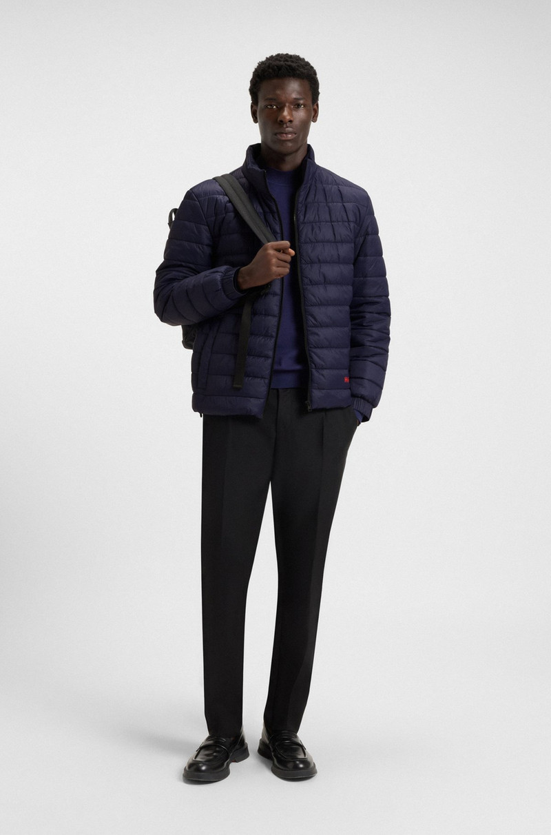 HUGO LIGHTWEIGHT WATER-REPELLENT JACKET WITH RED LOGO outlook