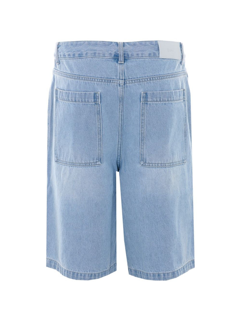 Dunst pleated denim shorts outlook