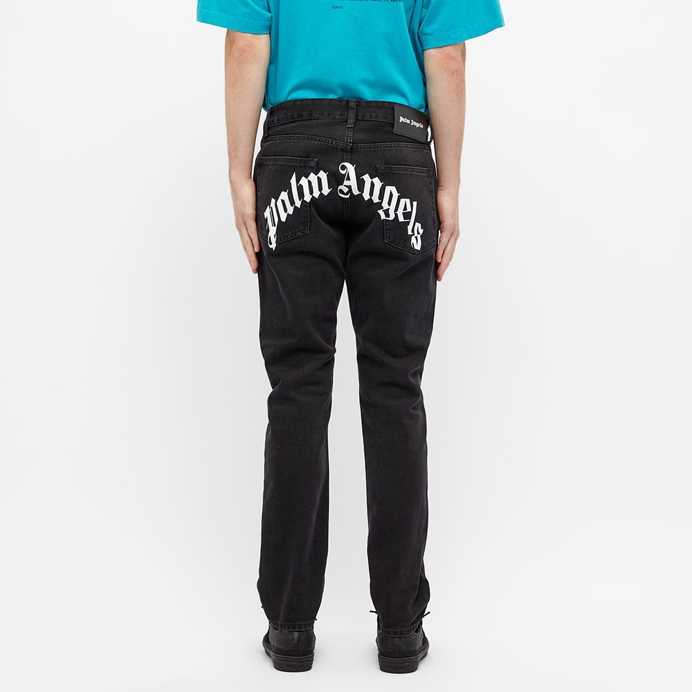 Palm Angels Back Logo Jean - 7