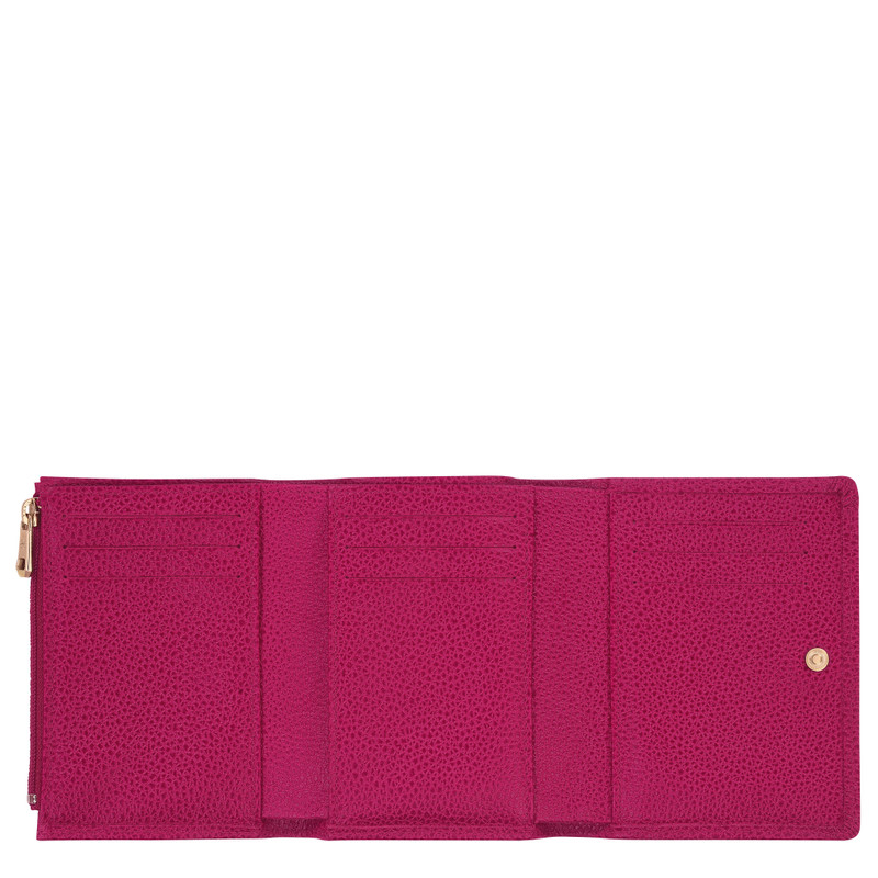 Longchamp Le Foulonné Wallet Beetroot - Leather outlook