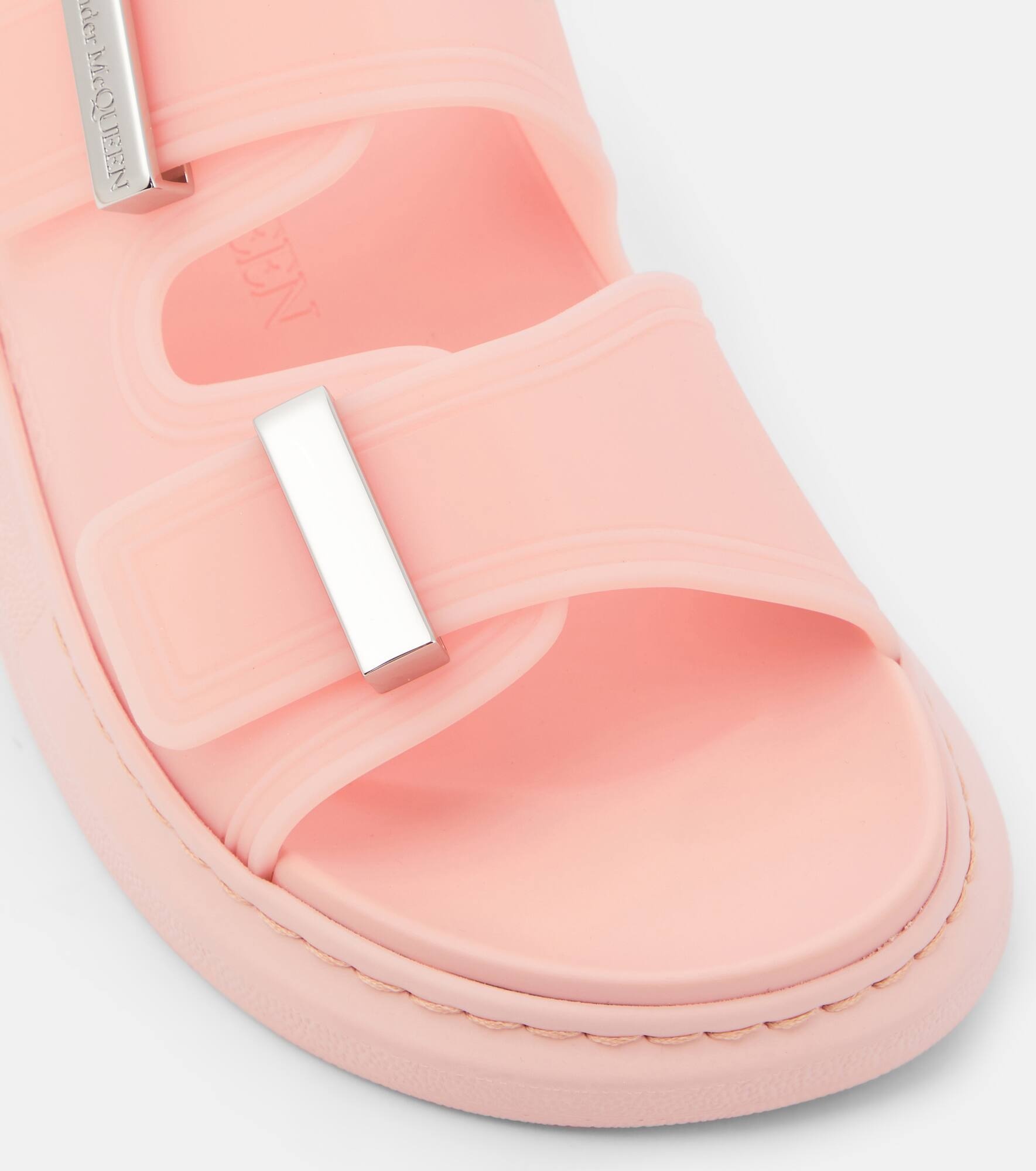 Logo platform sandals - 6